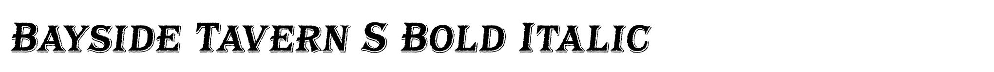 Bayside Tavern S Bold Italic image